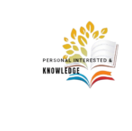 Logo of Personal Interest & Knowledge, featuring an open book with clean white pages on one side and tree leaves on the other, symbolizing growth and knowledge.